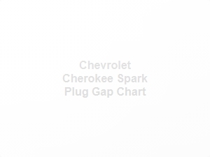 Chevrolet Cherokee Spark Plug Gap Chart